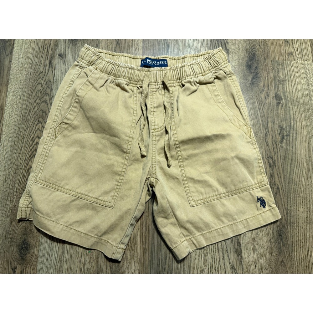 U.S. Polo Assn. Shorts Mens Size XS Khaki Chino Drawstring Elastic Waistband